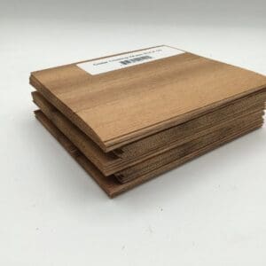 A stack of three wooden boards on top of each other.