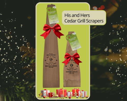 His and Hers Cedar Grill Scrapers (9)